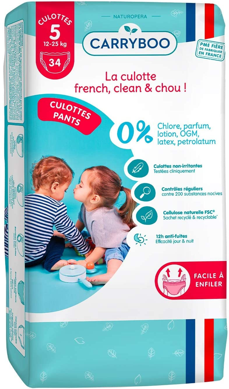 Carryboo Size 5 Eco Baby Pull-Up Diaper Pants, 34 pcs, 12-25 kg - Image 3