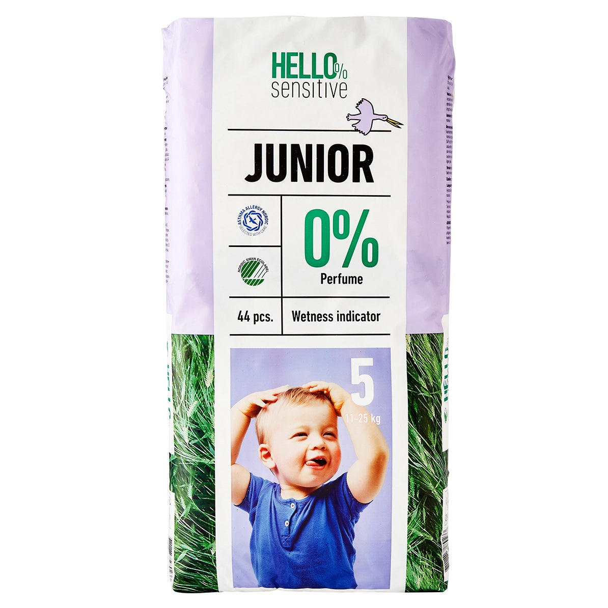 Hello Sensitive Size 5 Baby Diapers, 44 pcs, 11-25 kg