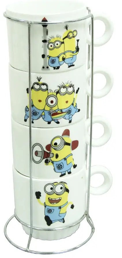 Olens 7229-5-2 Posi-Paki Tea Set with Stand, 4 x 250 mL