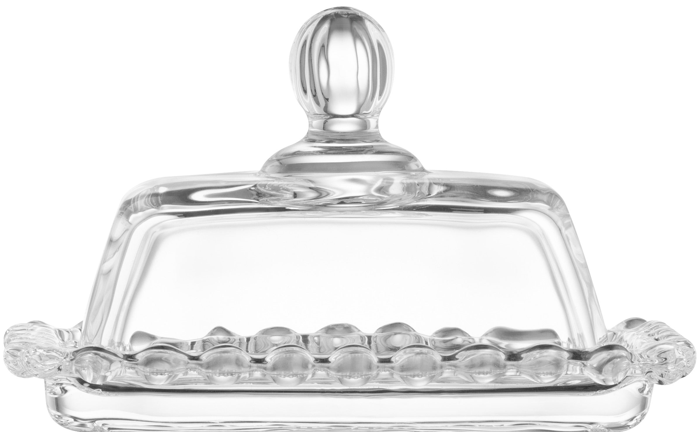 Ardesto AR2602BD Glass Butter Dish, 14 x 9 cm