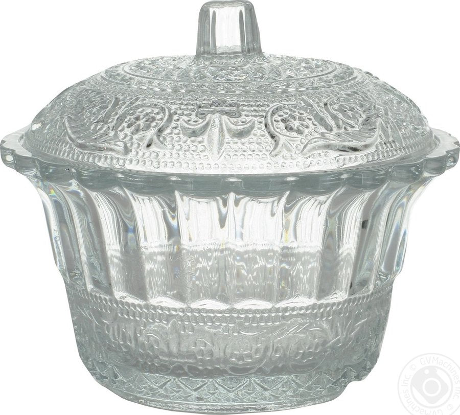 Pasabahce Konya 97590 Sugar Bowl with Lid, 200 mL