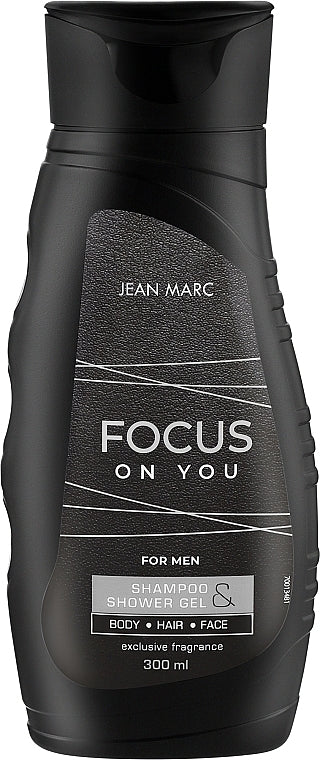 Jean Marc Focus on You Men's Perfumed Shampoo & Shower Gel, 300 mL