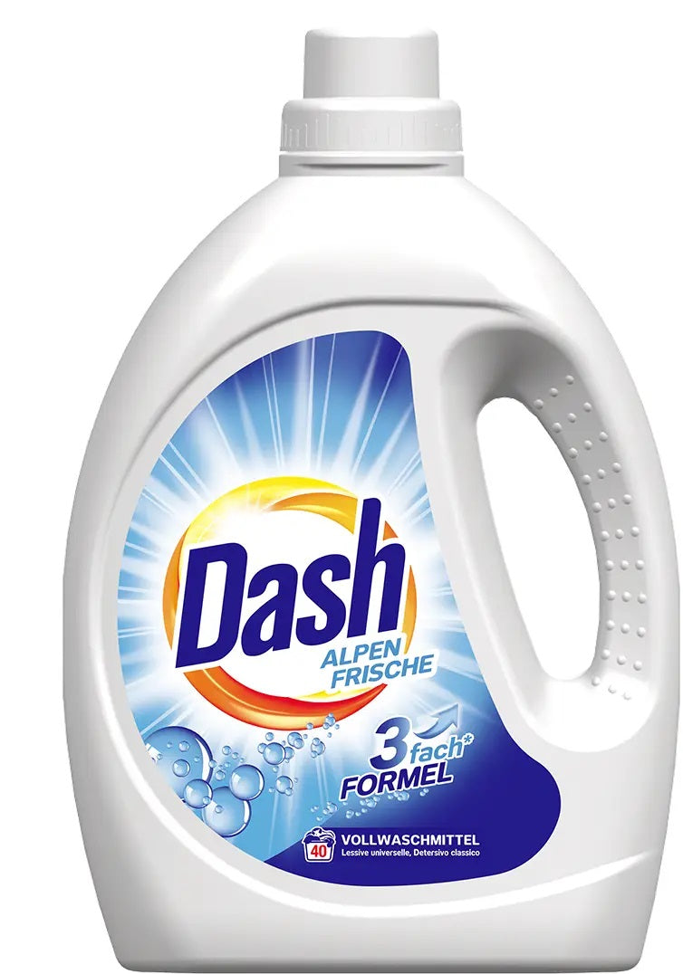 Dash Alpine Freshness Laundry Detergent Gel, 40 Loads, 2.2 L