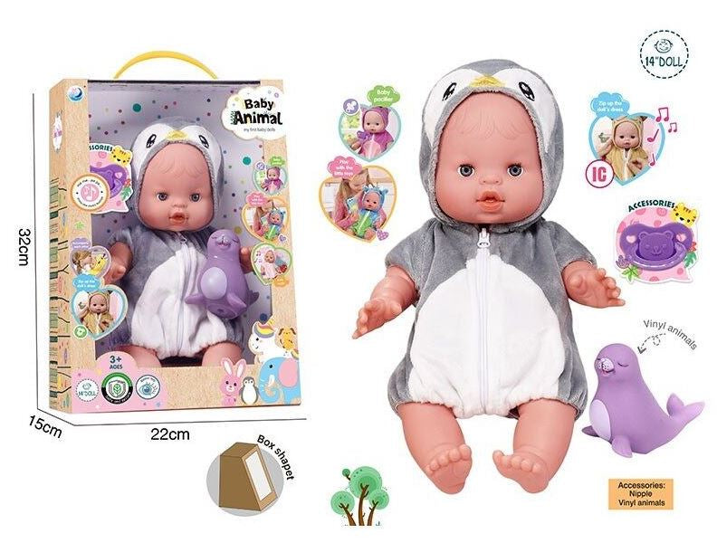 A 921 B Musical Baby Doll with Accessories, 32 cm