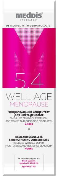 Meddis Well Age Menopause Firming Neck and Décolleté Concentrate, 50 mL