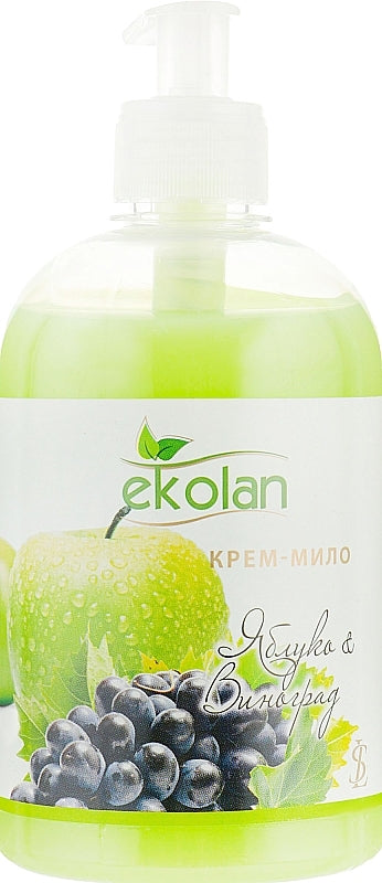 Ekolan Apple & Grape Liquid Cream Soap with Pump, 500 g
