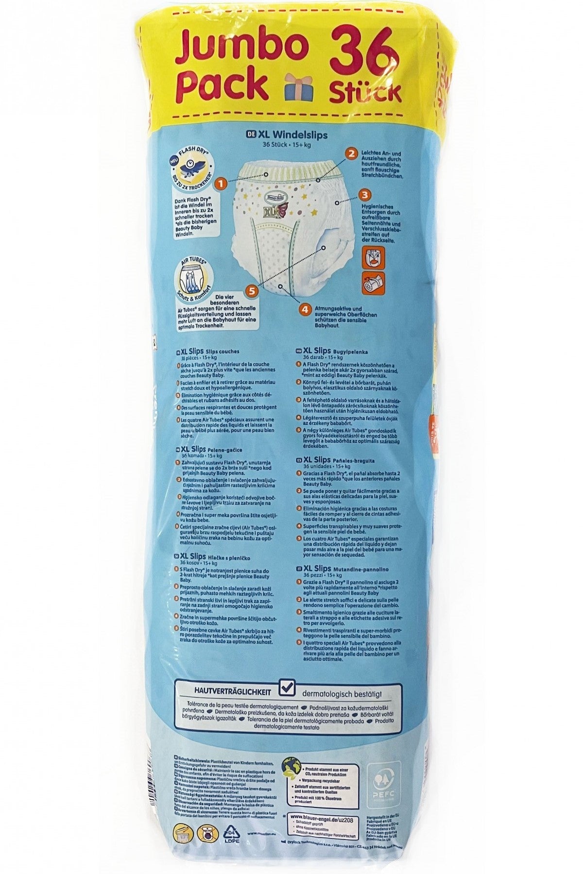 Beauty Baby Size 6 Baby Pull-Up Diaper Pants, 15+ kg, 36 pcs - Image 2