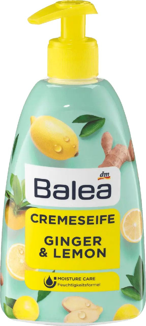 Balea Ginger & Lemon Liquid Cream Soap with Pump, 500 mL
