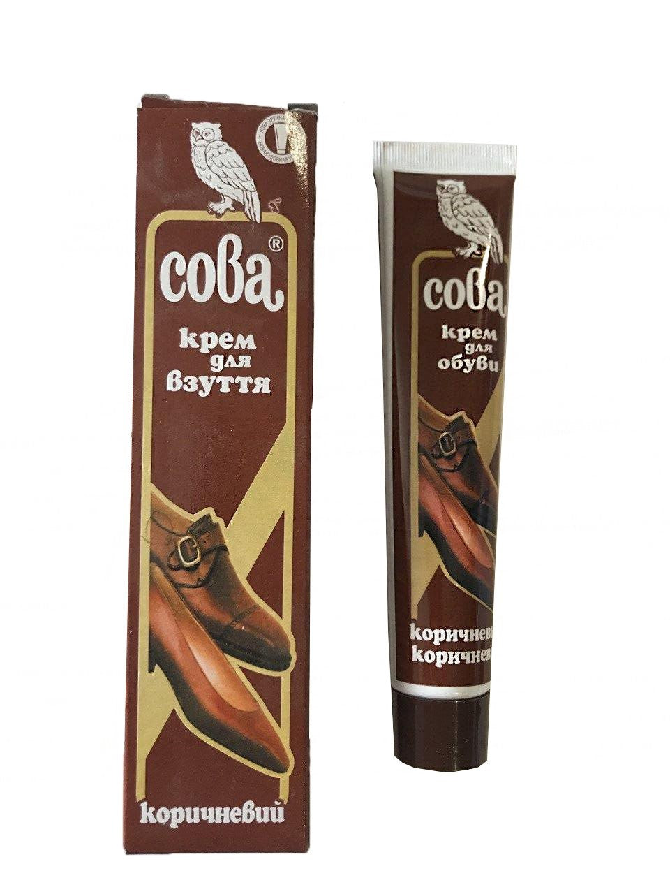 Sova Brown Shoe Cream, 50 mL