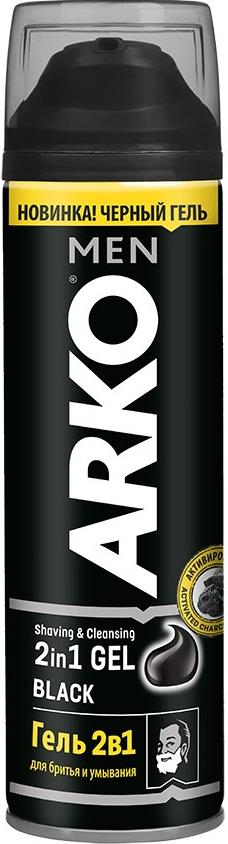 Arko Black 2-in-1 Shaving Gel, 200 mL