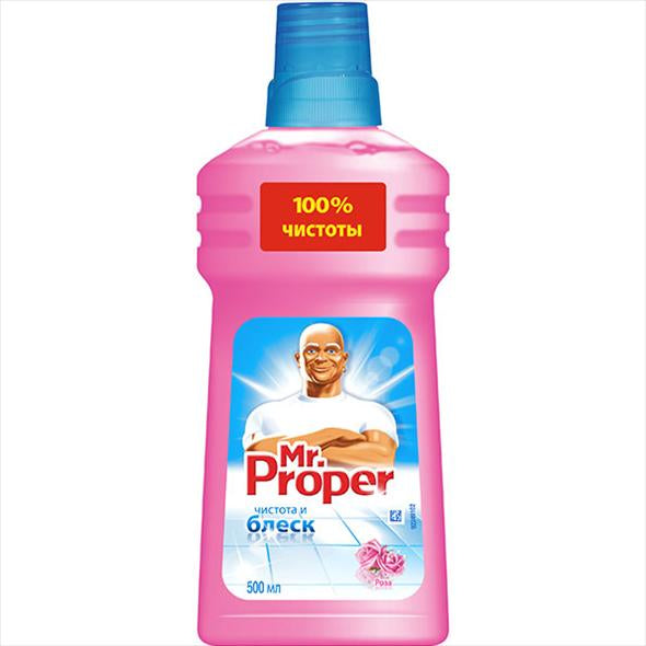 Mr. Proper Clean & Shine Rose Floor & Wall Cleaner, 500 mL