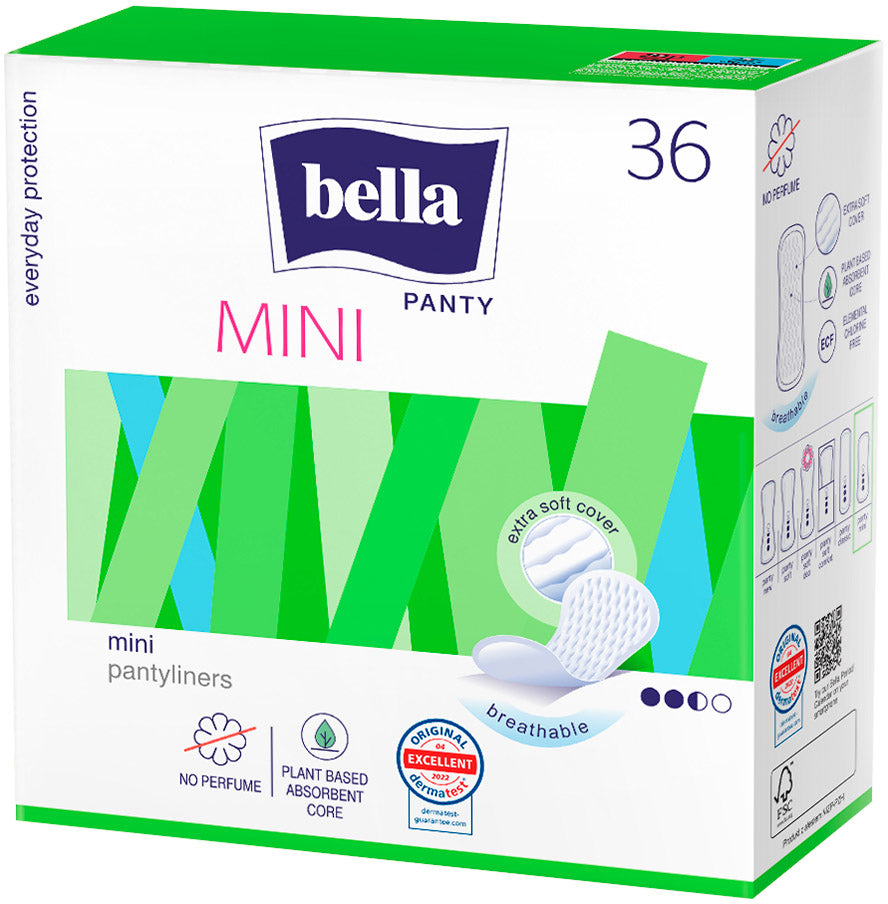 Bella Panty Mini Panty Liners, 36 pcs
