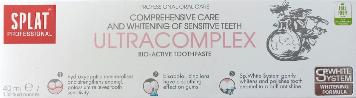 Splat Professional Compact Ultracomplex Toothpaste, 40 mL