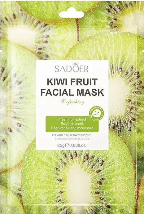 Sadoer Kiwi Facial Sheet Mask, 25 g
