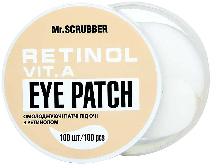 Mr.Scrubber Retinol Rejuvenating Under-Eye Patches, 100 pcs