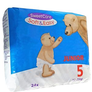 Sweet Care Soft & Easy Size 5 Baby Diapers, 11-25 kg, 24 pcs