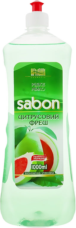 Armoni Sabon Citrus Fresh Push-Pull Refill Liquid Hand Soap, 1 L