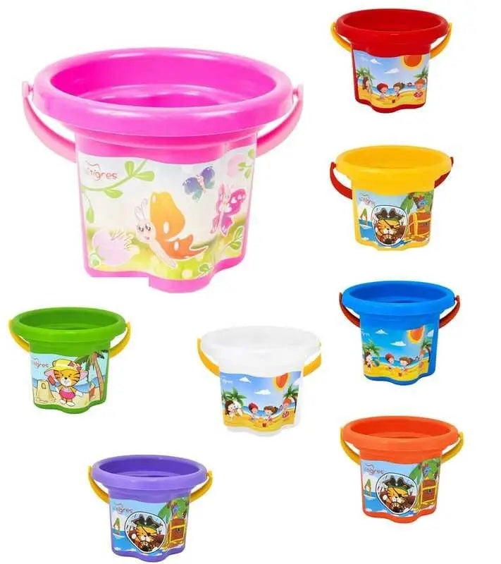 Tigres 39628 Flower Kids Sand Bucket, 1.5 L