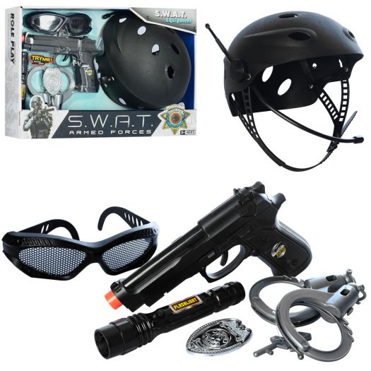 S.W.A.T S005B Police Play Set, 6 pcs
