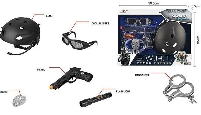 S.W.A.T S005B Police Play Set, 6 pcs - Image 2