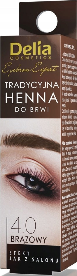 Delia Henna 4.0 Brown Eyebrow Color, 2 g