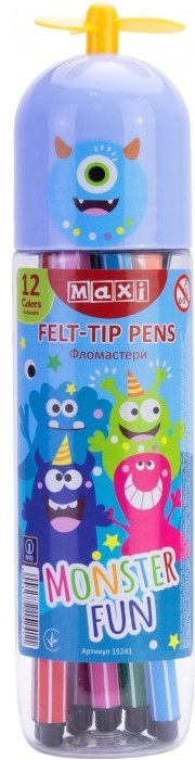 Unicorn Maxi 15241 Markers, 12 Colors