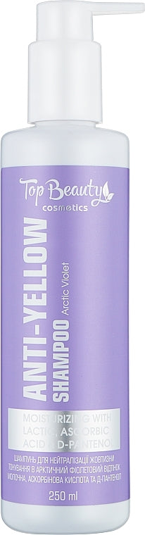 Top Beauty Yellow-Tone Neutralizing Hair Shampoo, 250 mL