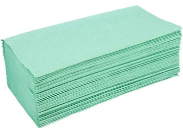 Blue & Green Recycled V-Fold Paper Towels, 150 pcs - Image 2