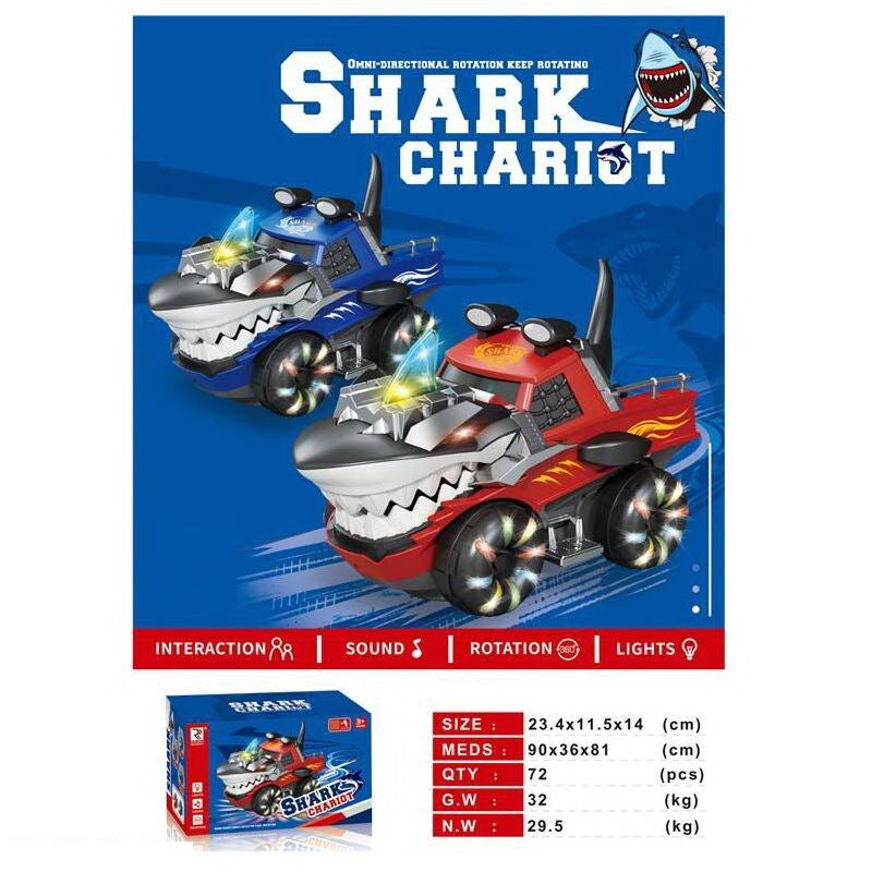 ZR 171 Shark Toy Car with Sound, Lights & Freewheel in Box