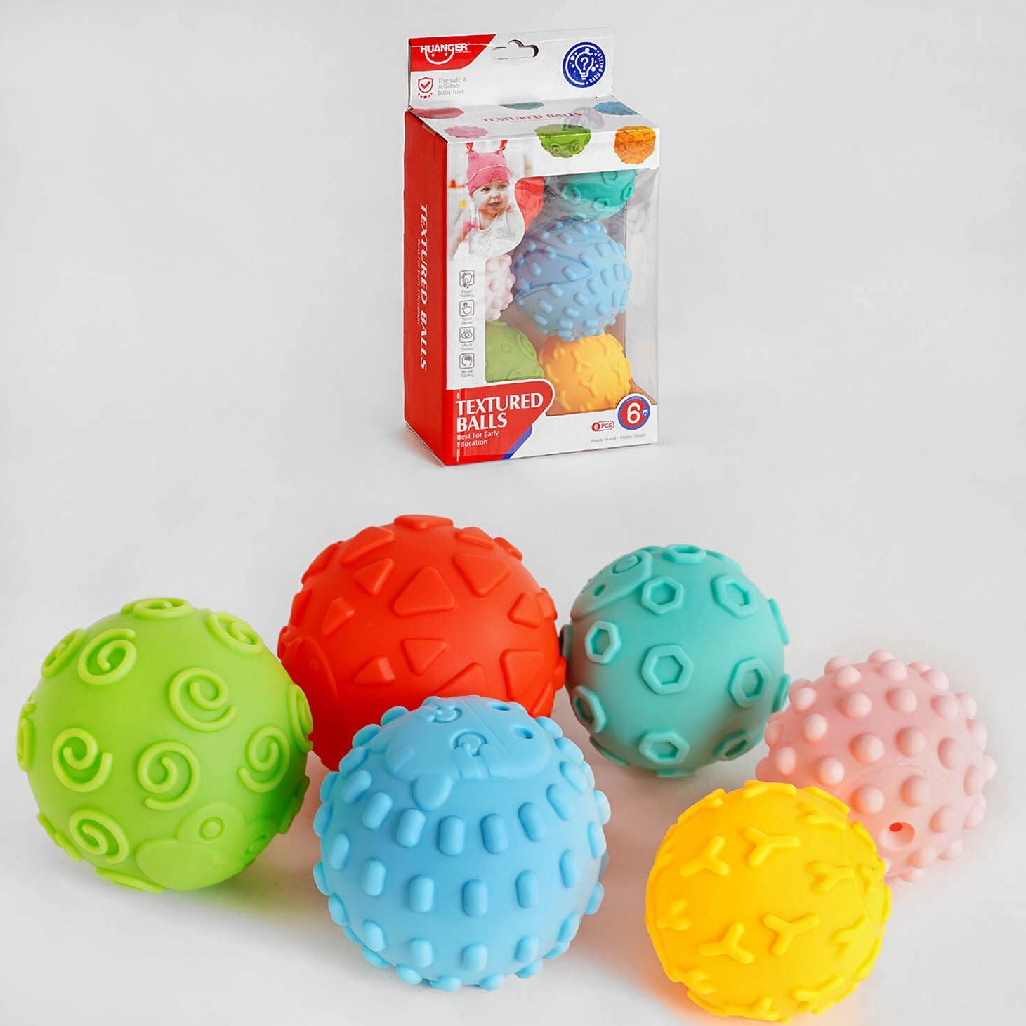 Huanger HE 0256 Sensory Balls, 6 pcs