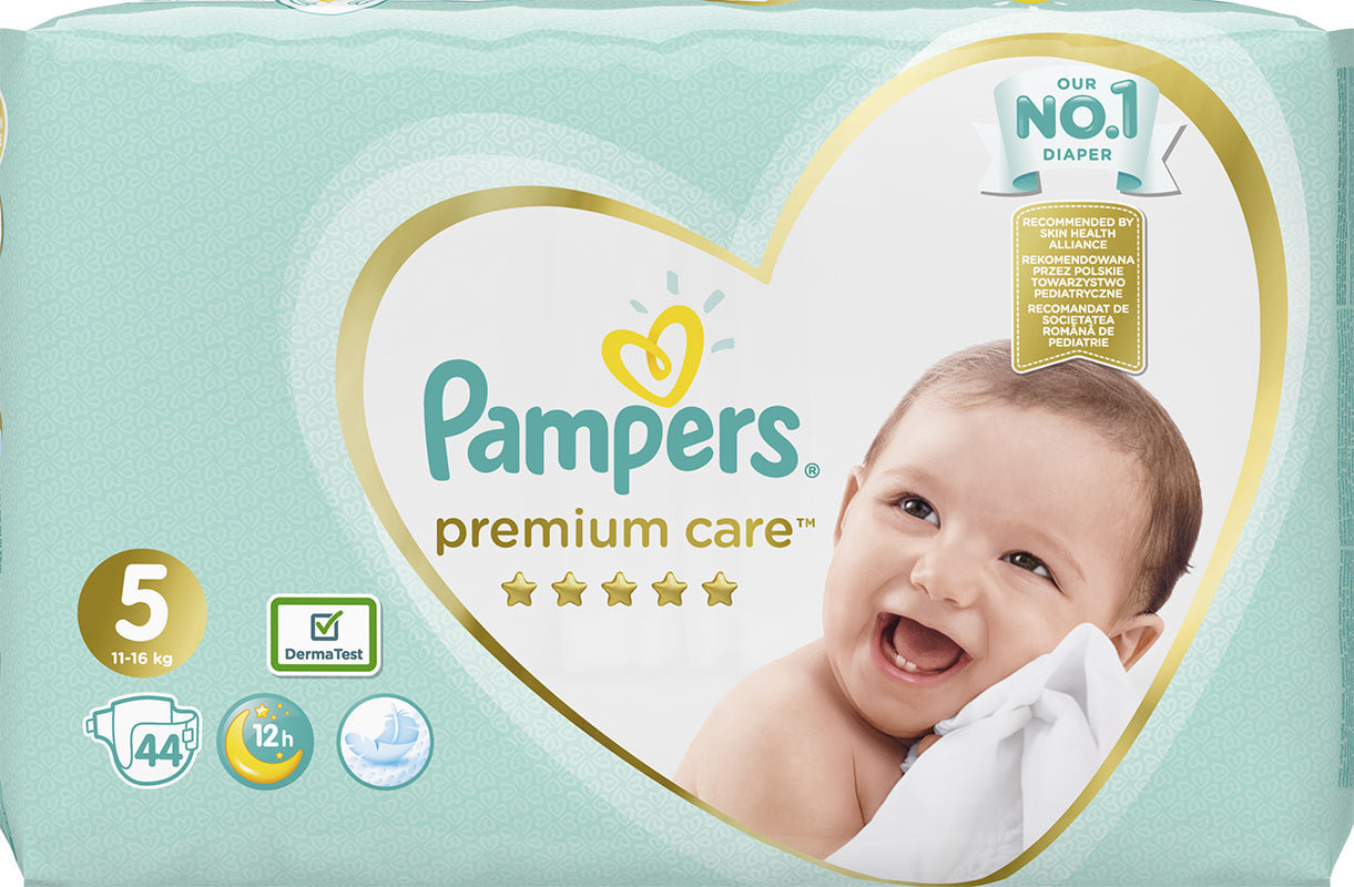 Pampers Premium Care Size 5 (Junior) Baby Diapers, 44 pcs, 11-18 kg - Image 2