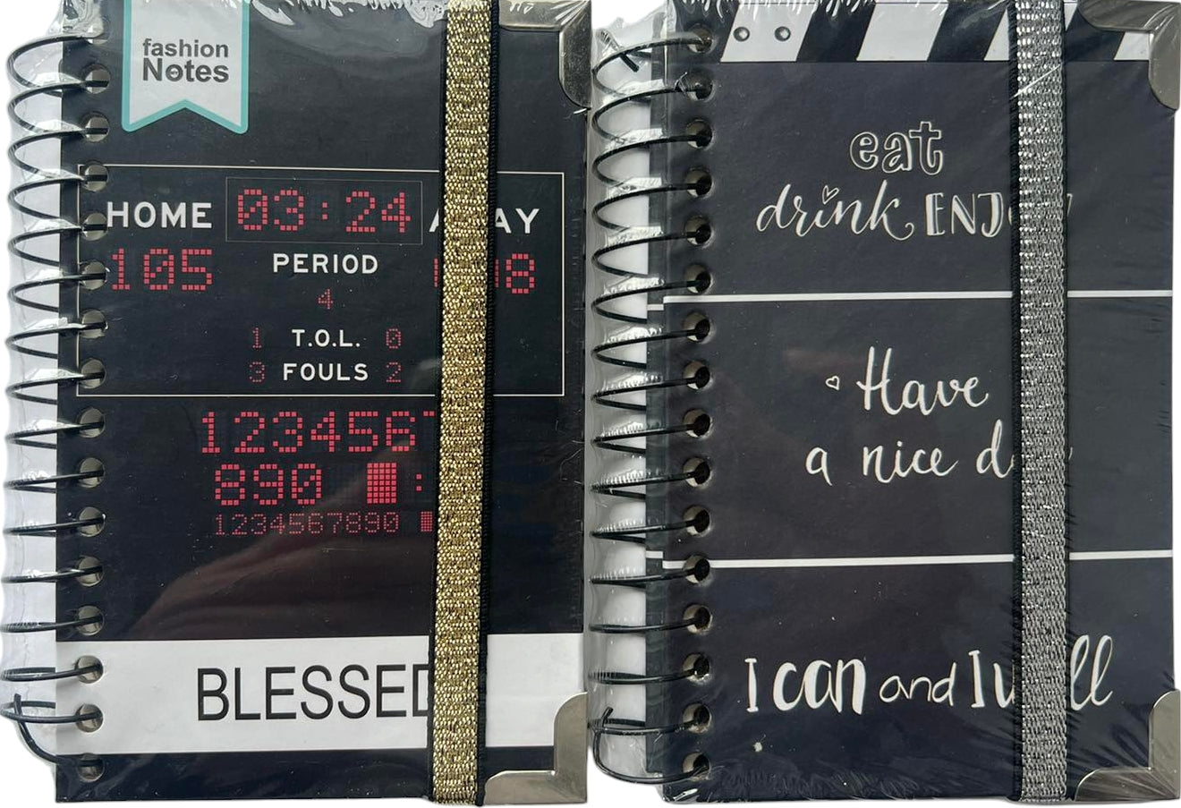 SP603 A6 Spiral Notebook with Elastic Band