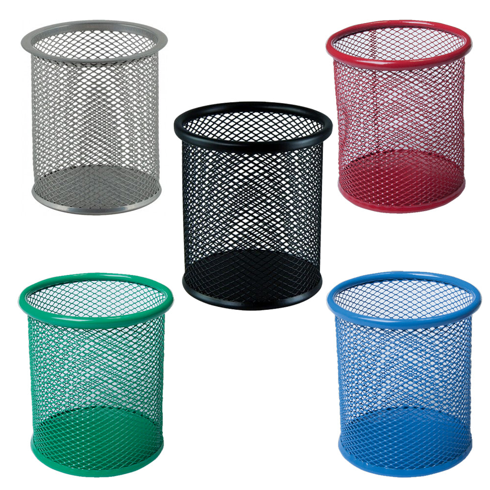 Buromax 6202 Round Metal Pen Holder