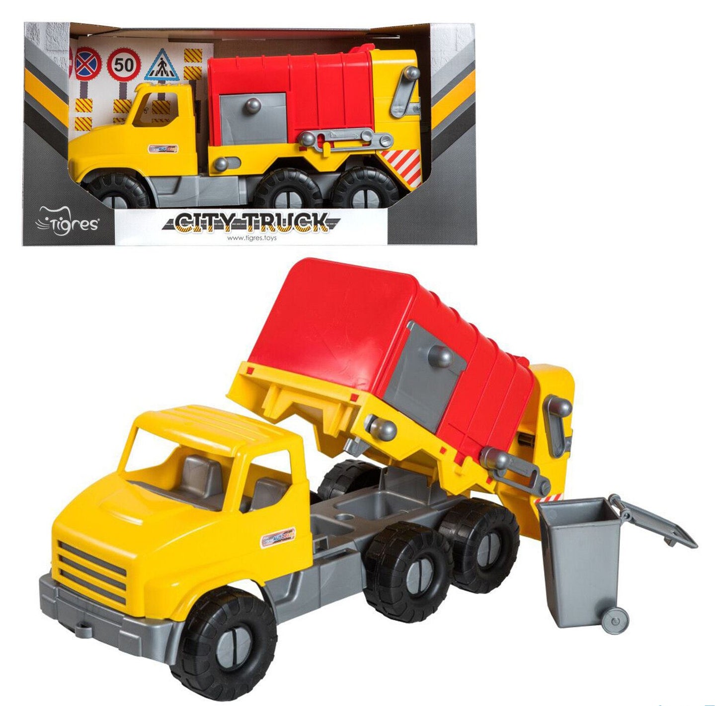 Tigres City Truck 39369 Toy Garbage Truck in Box