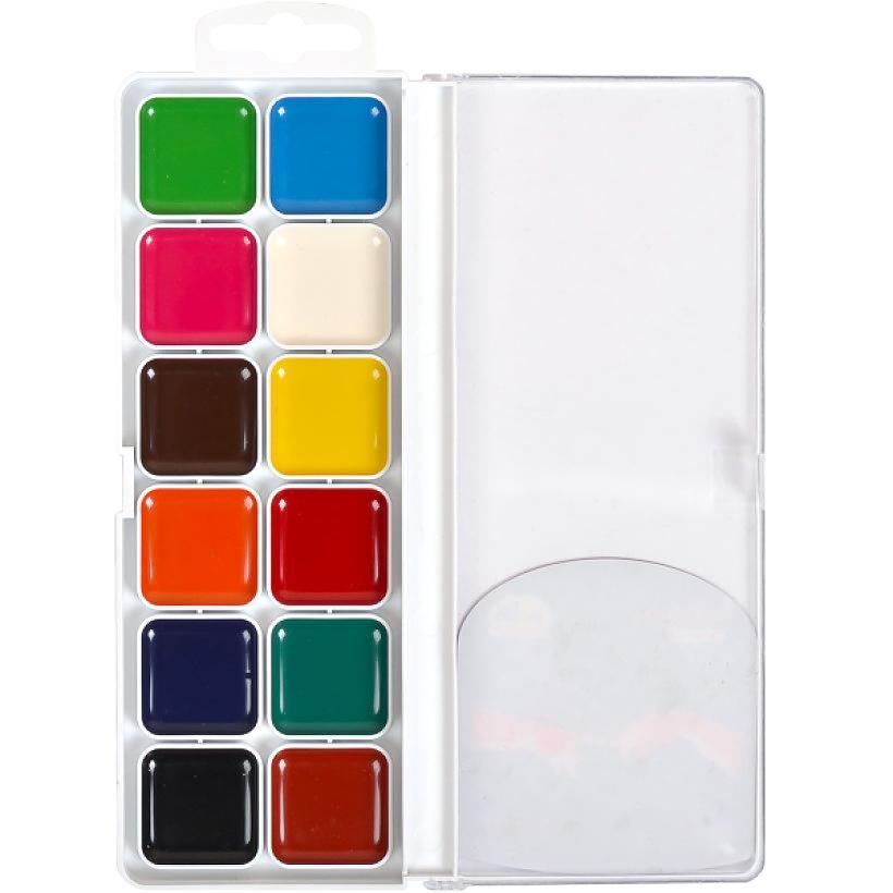 Gamma Creativity 400102 Watercolor Paint Set, 12 Colors - Image 3