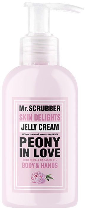 Mr. Scrubber Peony in Love Moisturizing Body & Hand Cream Gel, 150 mL