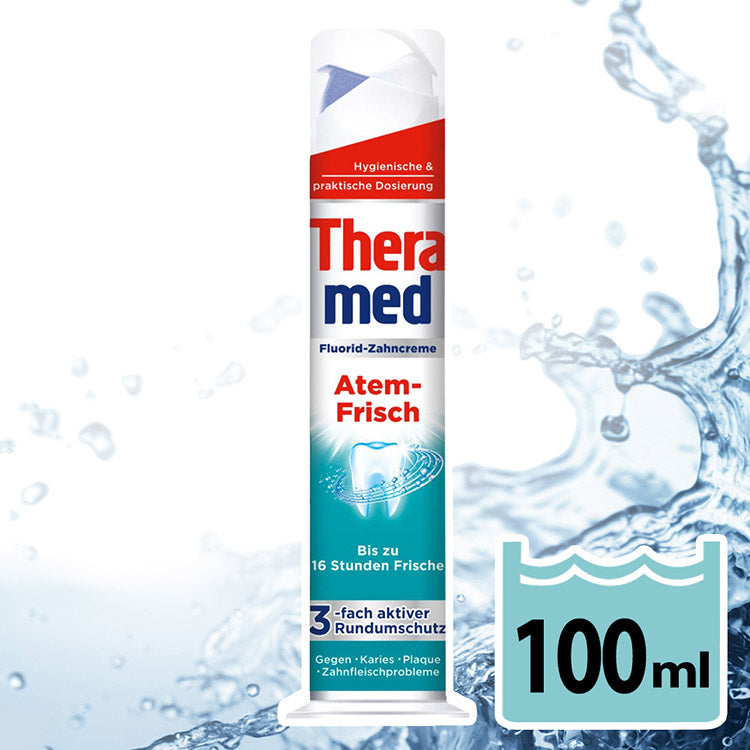 Theramed Fresh Breath Toothpaste with Pump, 100 mL - Image 2