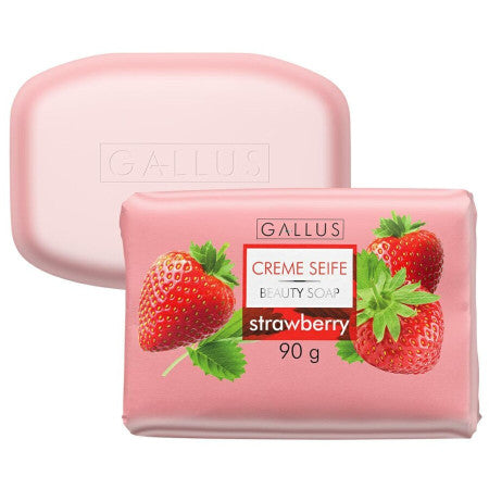 Gallus Creme Seife Strawberry Bar Soap, 90 g - Image 2