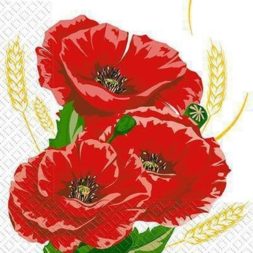 Margo Flowers Assorted 3-Ply Napkins, 18 pcs, 33 x 33 cm - Image 2