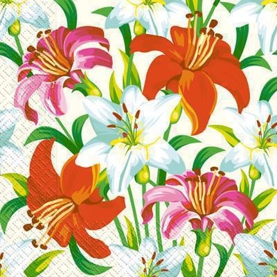 Margo Flowers Assorted 3-Ply Napkins, 18 pcs, 33 x 33 cm - Image 4