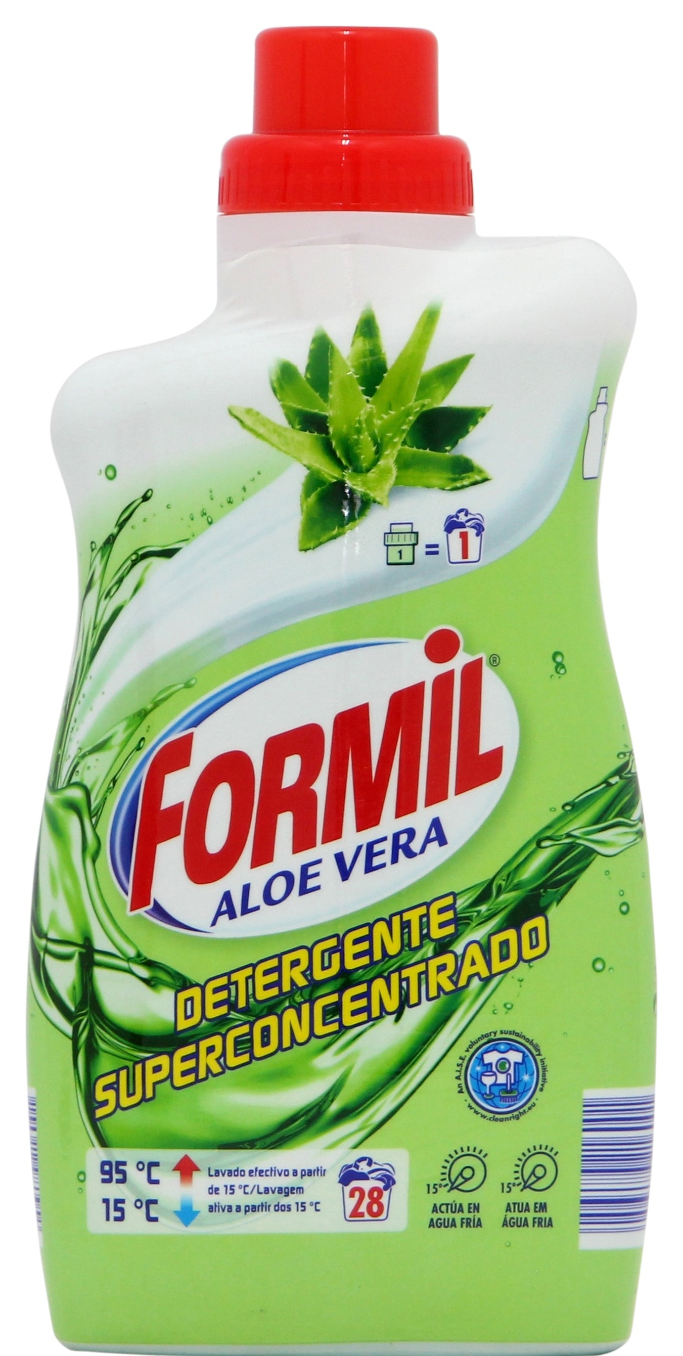 Formil Aloe Vera Laundry Detergent Gel, 28 Loads, 1 L