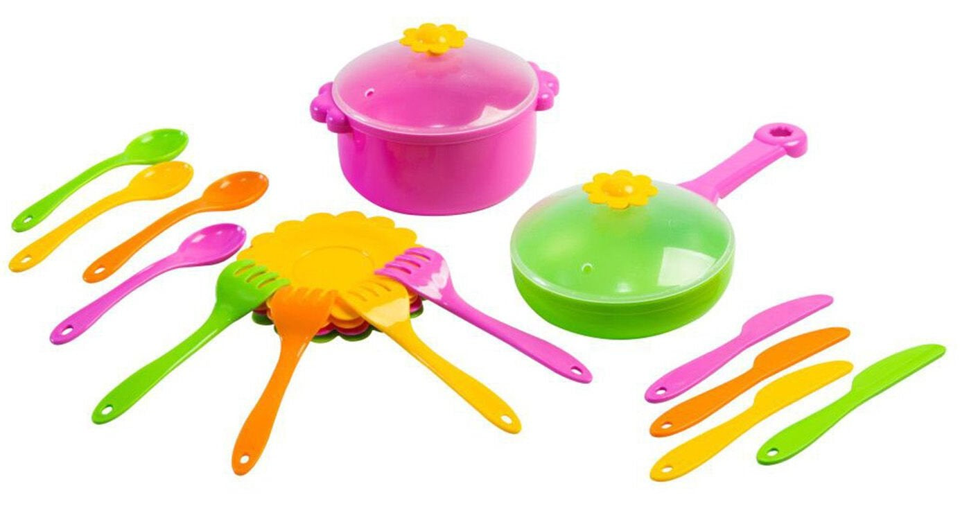 Tigres 39147 Chamomile Toy Tableware Set, 20 pcs