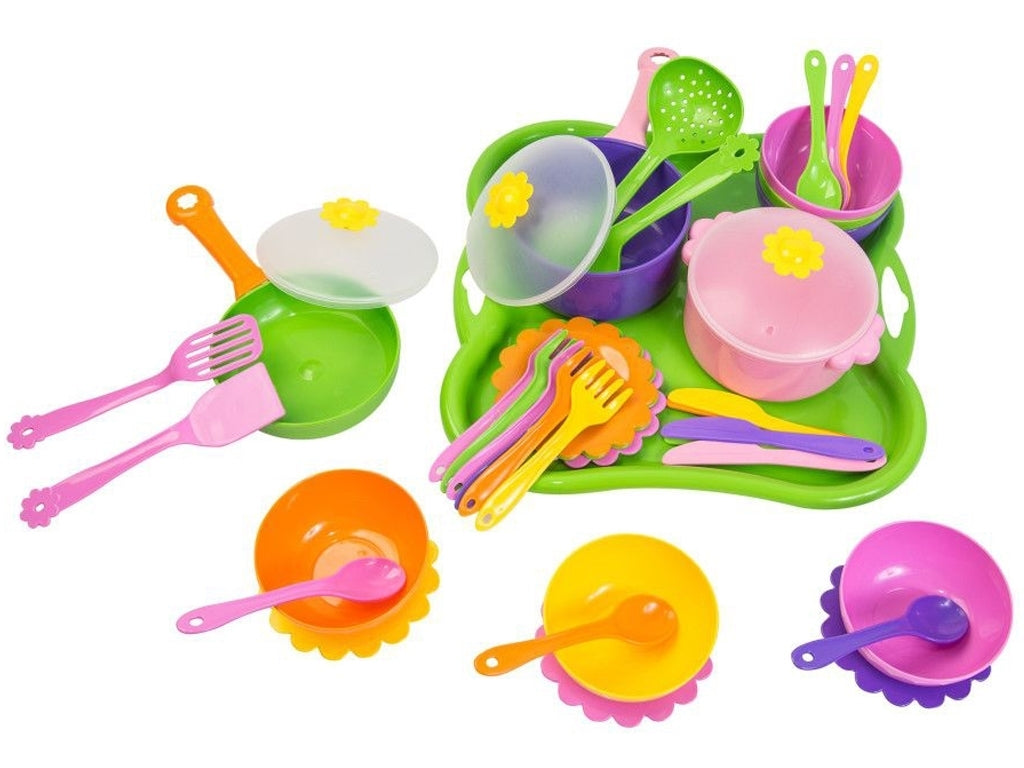 Tigres 39149 Chamomile Toy Tableware Set, 43 pcs