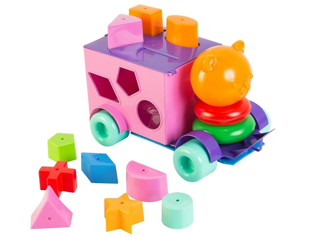 Tigres 39177 Tiger Cub Developmental Toy Car, 21 pcs