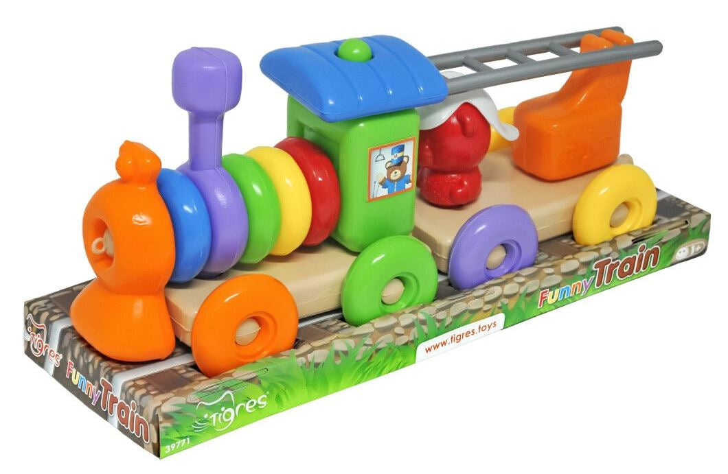 Tigres Developmental Toy 39771 Funny train 23 pieces
