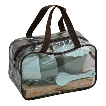 Tigres 39939 Chamomile Toy Tea Set in Bag, Celadon, 14 pcs - Image 2