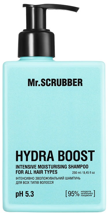Mr. Scrubber Hydra Boost Intensively Moisturizing Shampoo for All Hair Types, 250 mL