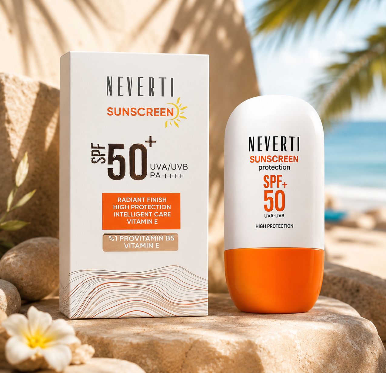 Sunscreen Cream Neverti Sunscreen SPF50, 50 mL - Image 2