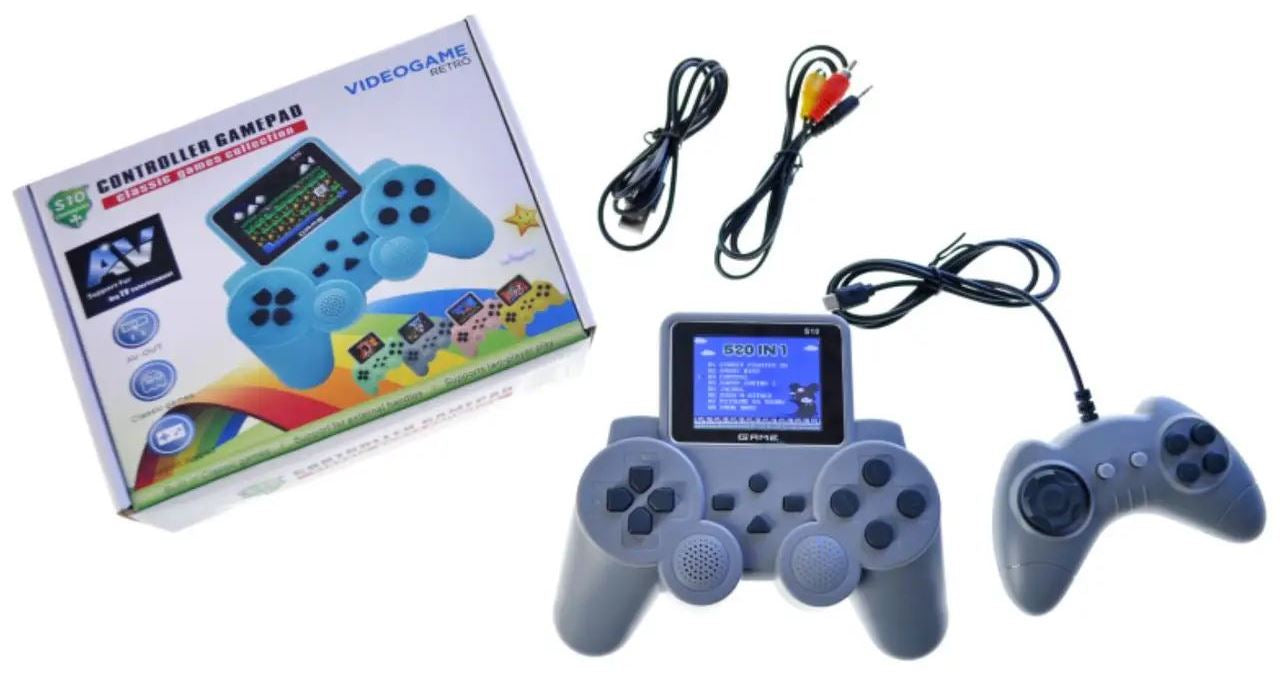 EP-XJ 1010 Retro Video Game Rechargeable Kids Console with Joystick