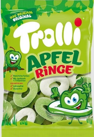 Trolli Apple Rings Jelly Candy, 150 g